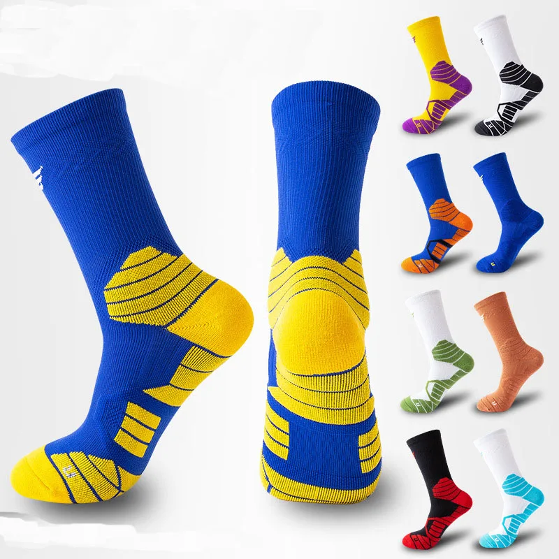 wholesale basketball men elite knitted athletic socks sports embroidered custom mens logo oem sport sock basketball socks