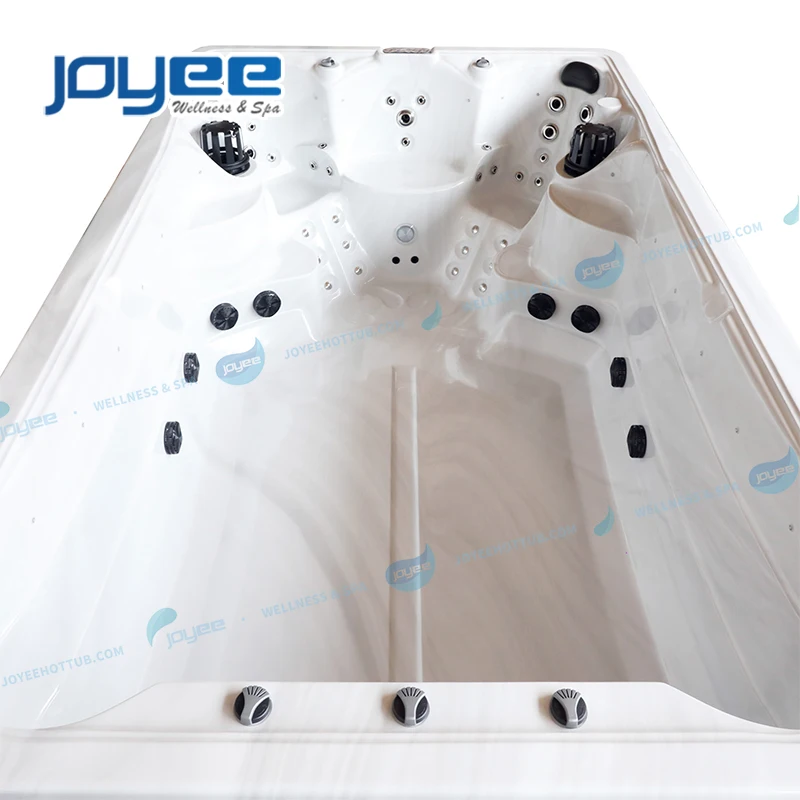 JOYEE 3 seats spa swim pool luxury control system high quality garden water massage balboa power pump outdoor hottub
