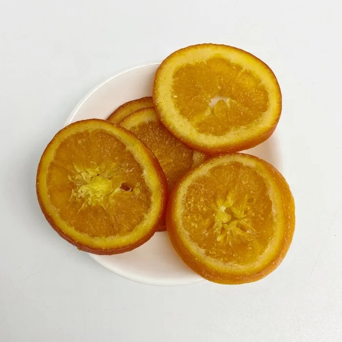 Чистый натуральный сладкий вкус Сушеные мягкие апельсиновые ломтики в сиропе кондитерские изделия оптовая цена