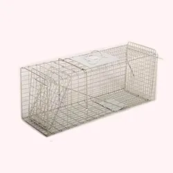 Good quality humane animal trap cage metal live catch rat mouse cage trap for rodent