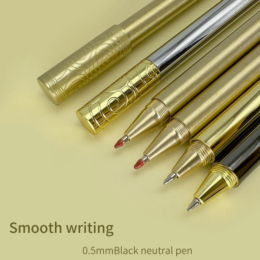 SEAPEN Hot-sale Creative Chinese Style Golden Cudgel Metal Roller Pen for Business Gift Can Customized Logo