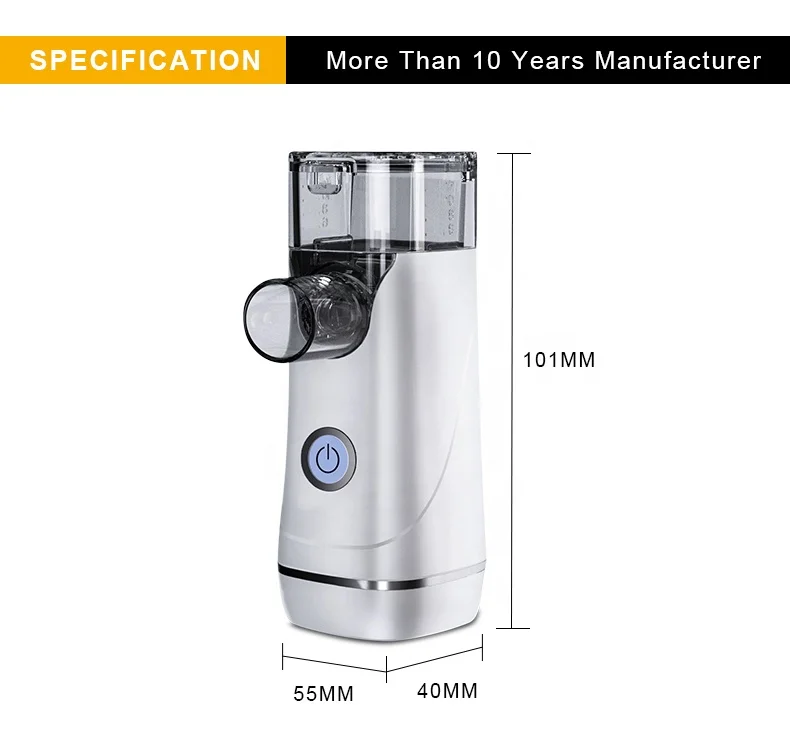 Mini Mesh Ultrasonic Nebulizer Inhalator Handheld Inhaler for Home Hospital Use