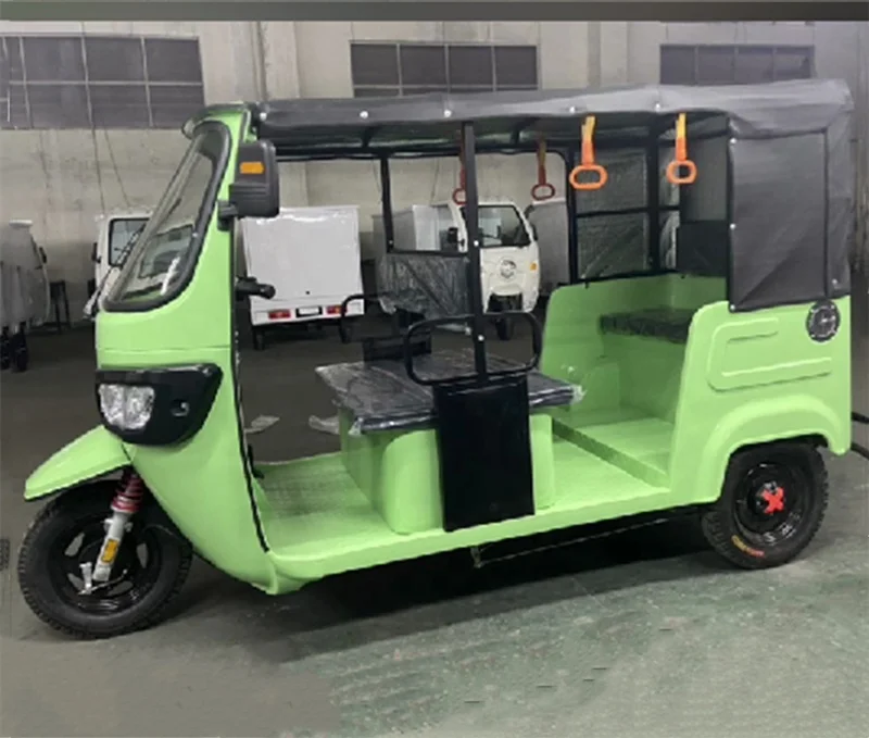 Electric Motorcycle E Rickshaw Trike 1000W Three Wheel Electric Passenger Tricycle