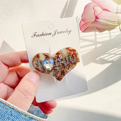 Korean Fashion Acetate Clip Letter Shark Clip High-quality Disc Hair Clip Mini Hair Claw for Women