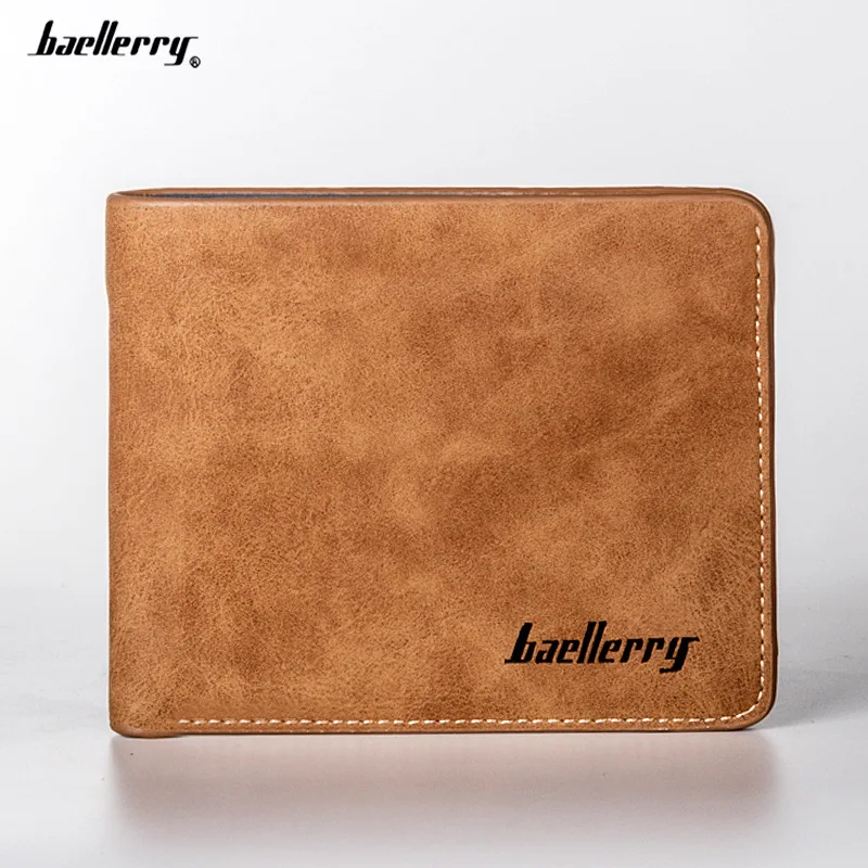 wholesale Baellerry private label leather wallets carteras de hombre vintage short travel wallet slim card holder wallets leather men