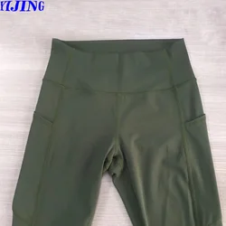 Custom Private Logo Women High Waisted Yoga Leggings With Pockets Tights Leggings Yoga Pants Gym Leggings