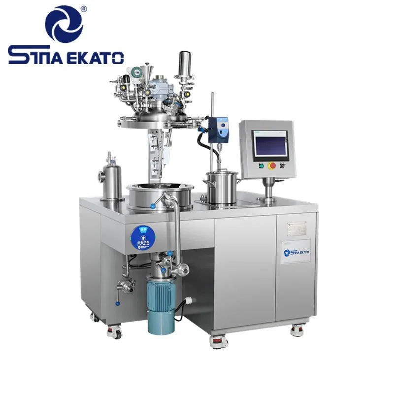 Lab Electrical Heating Homogenizer Mixer 50L Mixing Machine Reactor for Cosmetics Pharmaceuticals