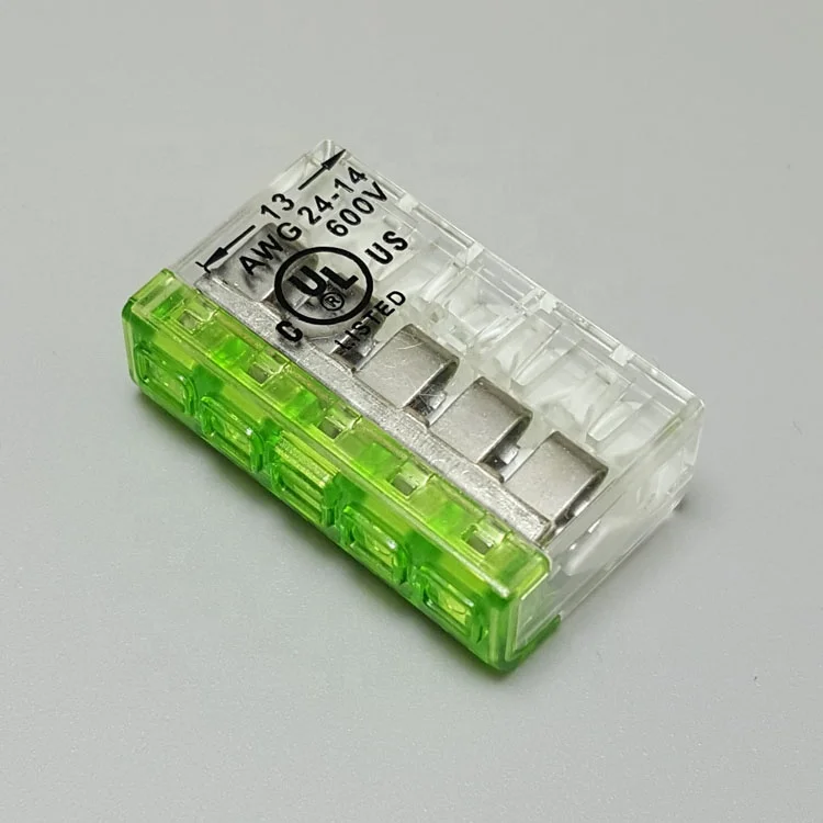 Closed-end Terminal PC Transparent Brass Link 600V High Voltage Circular Connector