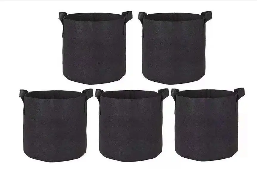 1 2 3 5-Gallon Aeration Fabric Pot Plant Grow Bags With Handles Grow Fabric Grow Bag Pots