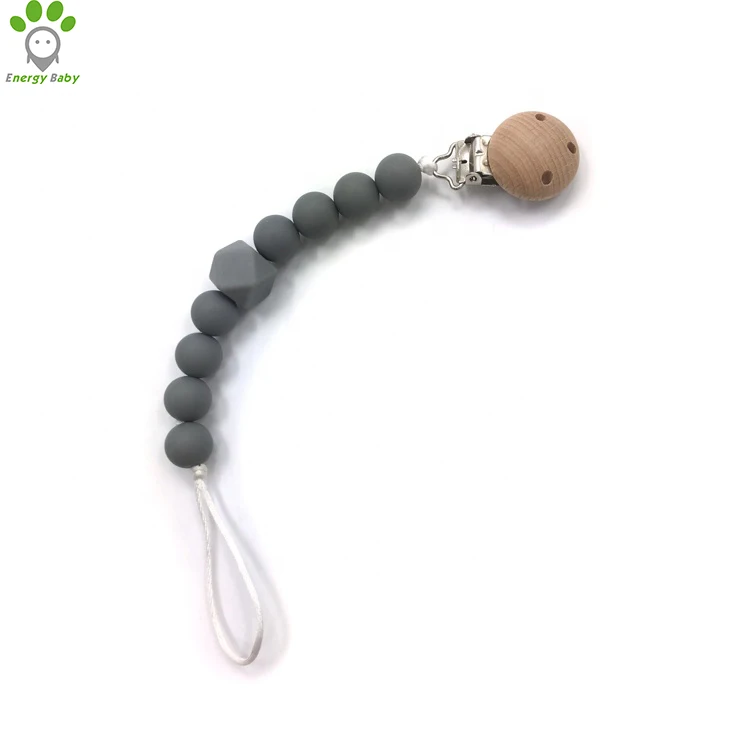 Custom Logo Baby Silicone Pacifier Clip Children Dummy Clips Baby Pacifier For Baby Kids Toddler