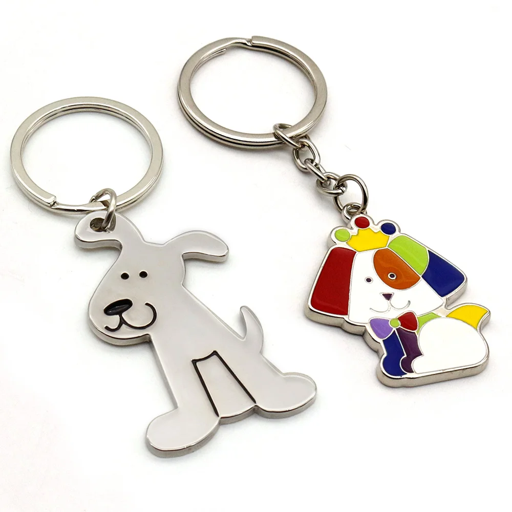 Gold Metallic Keychain Make Your Own Logo Metal 3D KeyChain Parts Wholesale Metal Souvenir Custom Metal Enamel Keychain