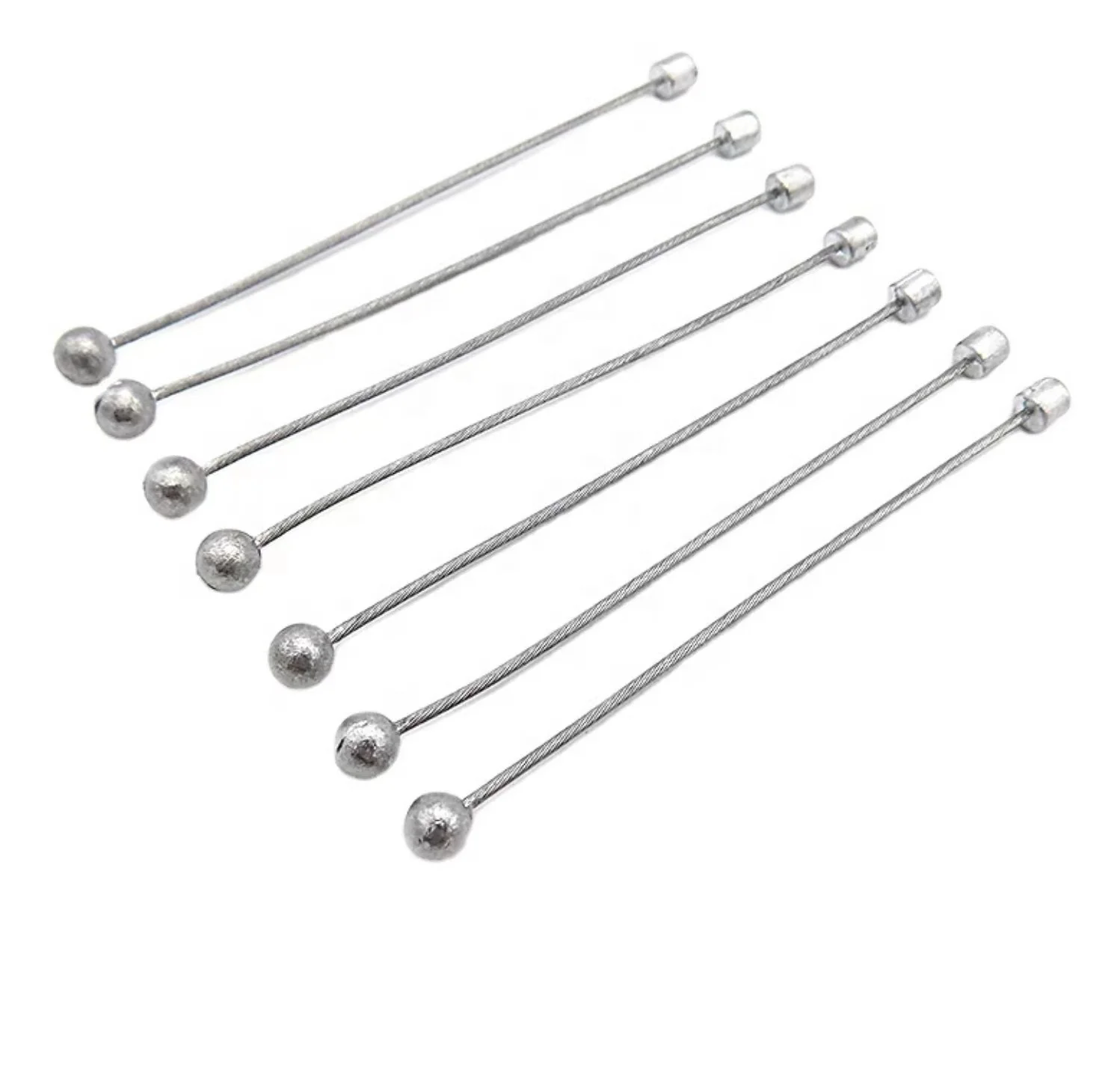 Wholesale bicycle parts universal stainless steel brake and derailleur cable inner wire with zinc head