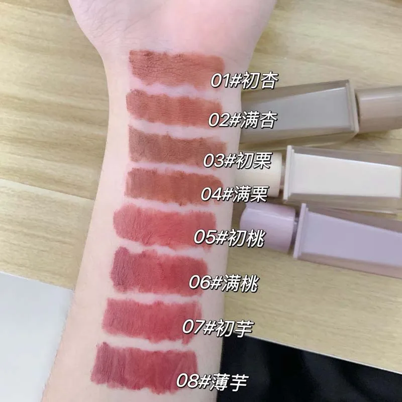 JOCO 8 color matte lipstick lip gloss lip mud durable waterproof to create beautiful lip makeup
