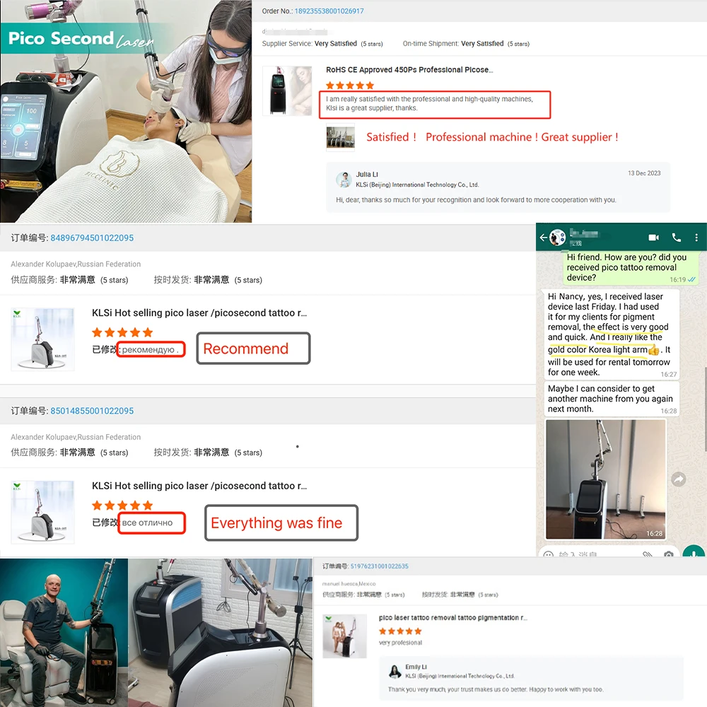 2024 Cosmetics New Model  Pico Technology Laser Korea picosecond laser 2 en 1