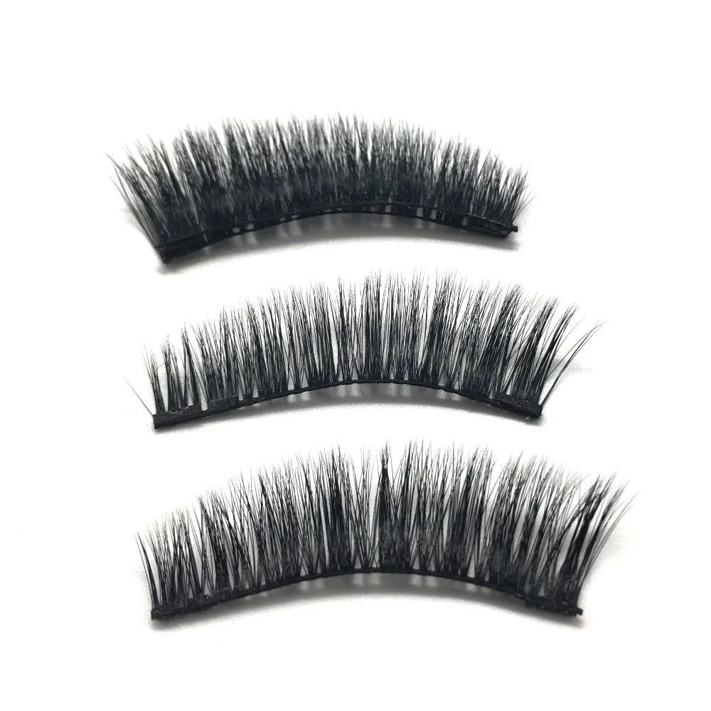 Private label packaging box create your own brand 3D mink magnetic eyelashes with eyeliner