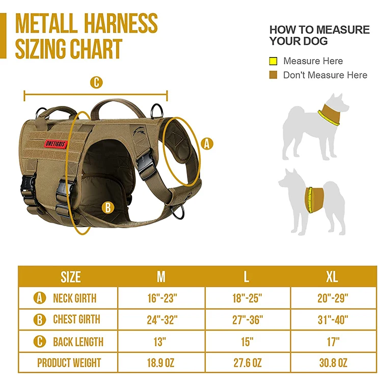 Manufacturer Custom K9 Nylon Large Medium Adjustable Dog Harness Safety Vest With Handle