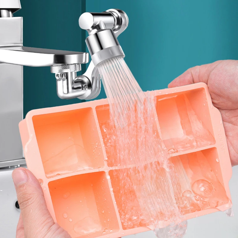 6 Cubes bpa free Silicone Ice Cube Tray With Lid Ice Ball Maker Molds