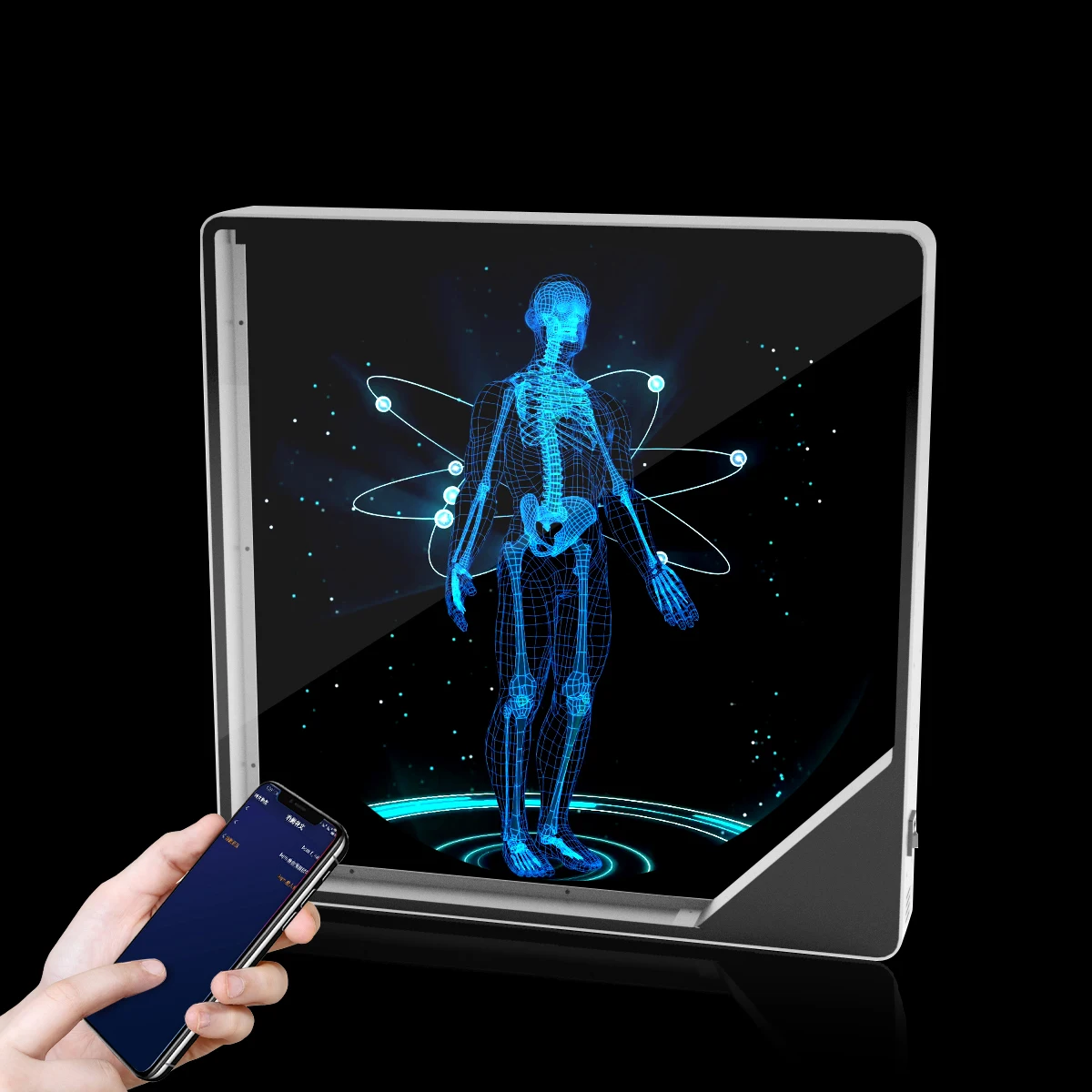 wiikk 65cm holographic 3d led advertising hologram display