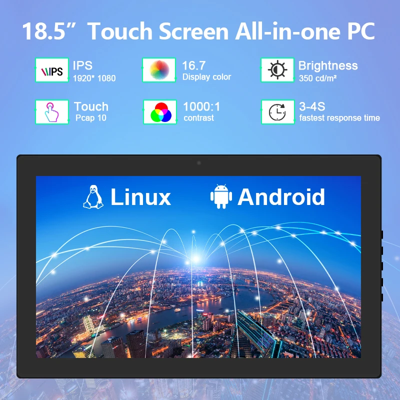 Cheap 15inch 17inch 18.5inch 21.5inch Capacitive Touch Screen Panel Monitor USB Displaylink LCD External Display monitor