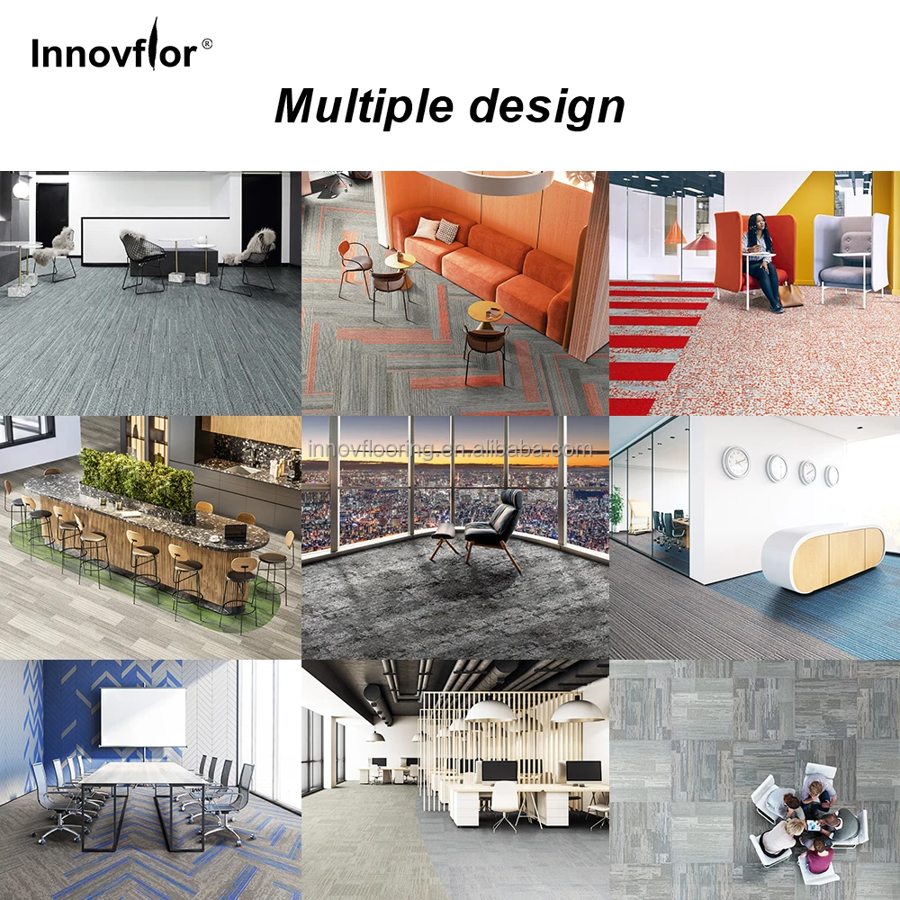 China Factory Carpet Supplier Machine Tufted PP Nylon Residential Carpet Tile