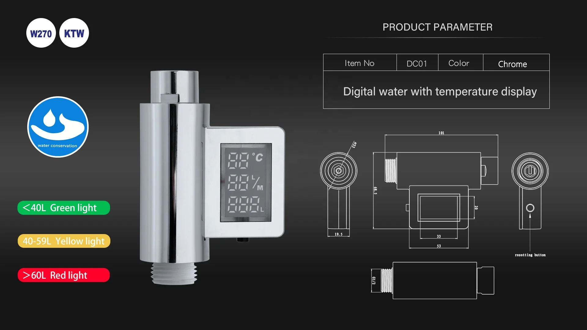 Bath Digital Temperature Display Shower Water Bath Thermometer Led Shower Water Flow Digital Display Shower Timer