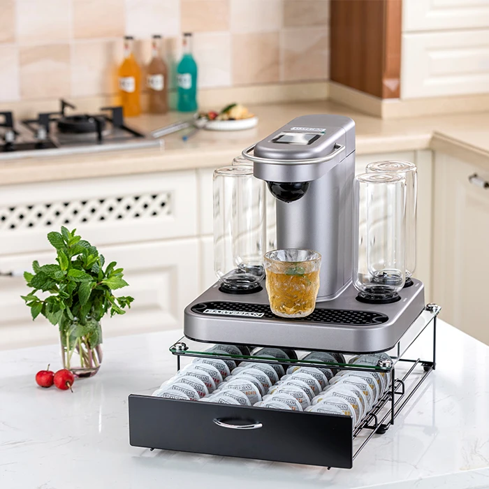 40PCS Glass Top Cocktail Beverage Bartesian Pod Holder Cocktail Capsule Holder coffee pod Cocktail Pod Holder