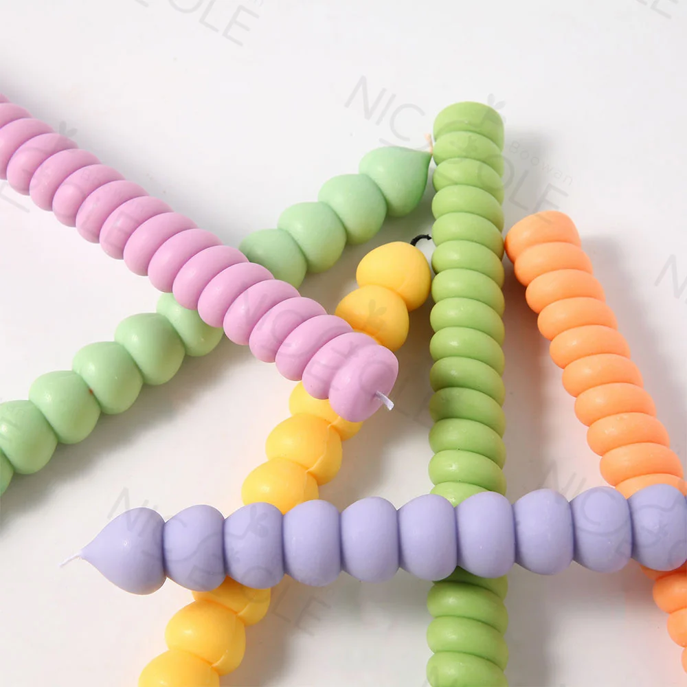 Nicole Handmade Silicone Rubber Pillar Candle Mold Custom Candle Molds for Candle Making