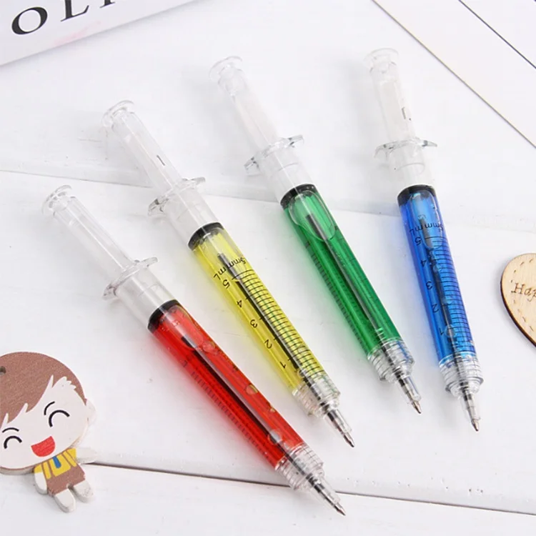 NPPL-010  syringe pen promotional gifts customized logo nurse pens syringe pens