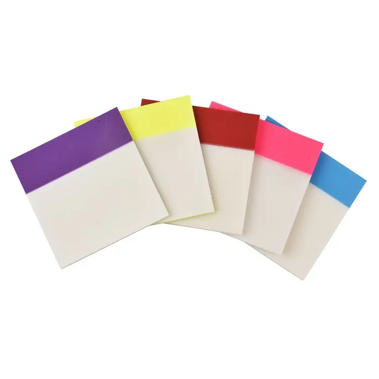 S3008 clear sticky note transparent sticky note waterproof sticky note nature sticky note neon sticky notepad