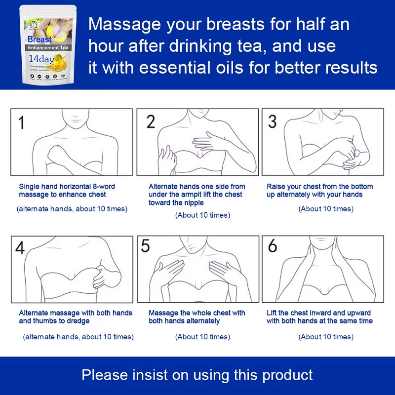 Private Label OEM/ODM 28 day Firming Breast Chinese Health Herbal Tea Breast Enhancement Tea