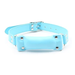 Soft Leather Padded Pillow Mouth Gag,Slave Dog Bone Harness Bite Gag Pony Play,Sex Toys For Couple Sex Products