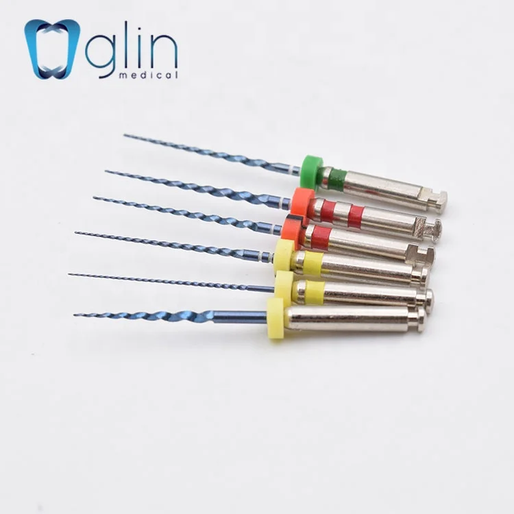 Glin G3 Blue Rotary Files Niti Dental Heat Activation Engine Use Oral Medical Equipment/ 15/04 15/06 21/25/31mm