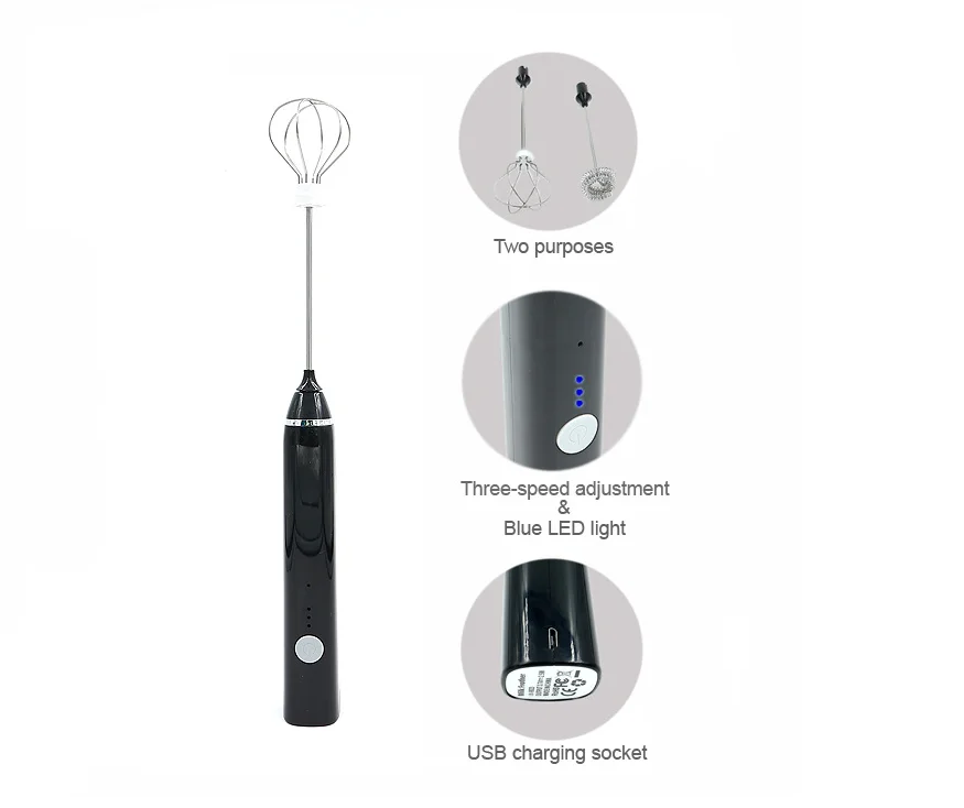 Mini Electric Egg Beater Milk Drink Coffee Shake Frother Egg Mixer Foamer Kitchen Use