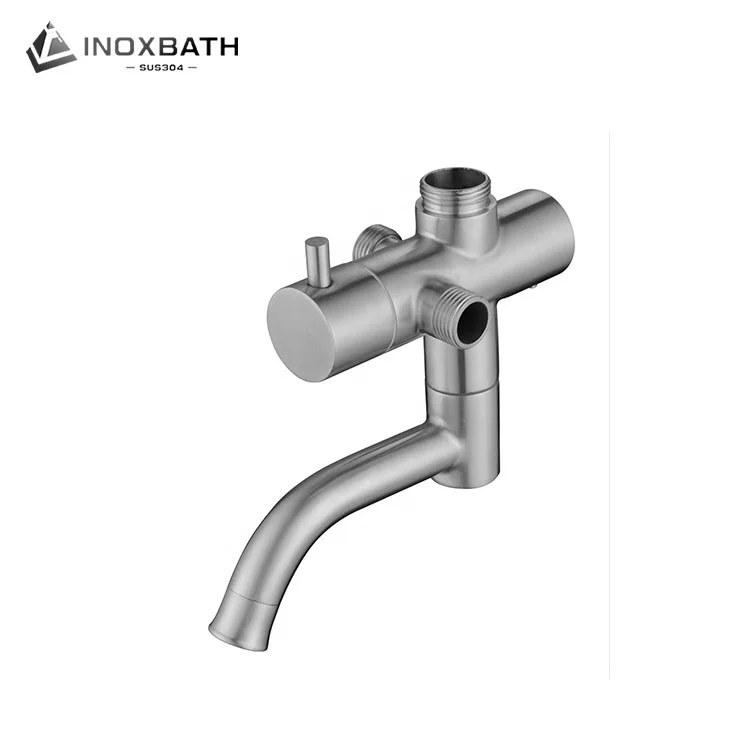 Euro style shower mixer bathroom rail kit SUS 304 cold water mixer shower set