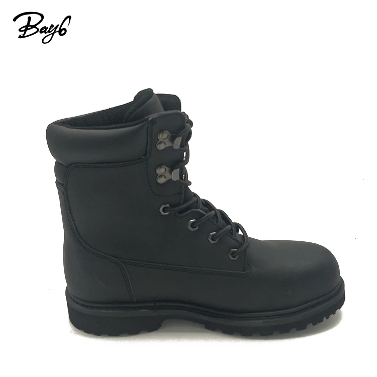 7 Inch Split Leather Rubber Warm Anti-impact Steel Toe Safety Man Boots
