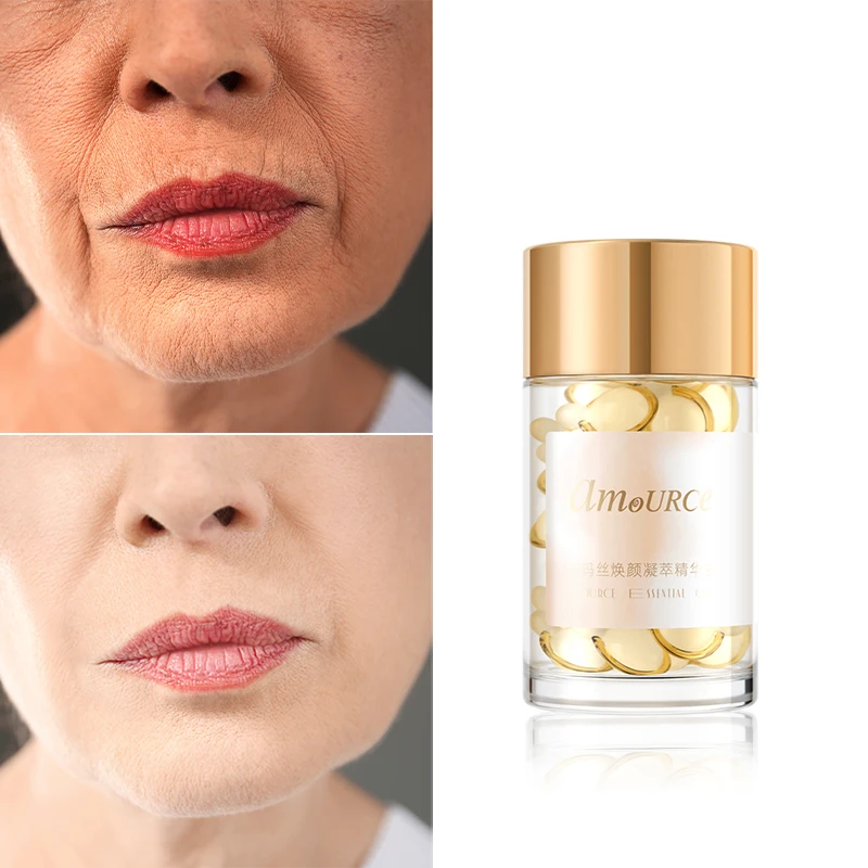 Retinol Ceramide Capsules Line Erasing Night Serum Capsule Face Skin Care Serum Products for All Skin Liquid Whitening Serum