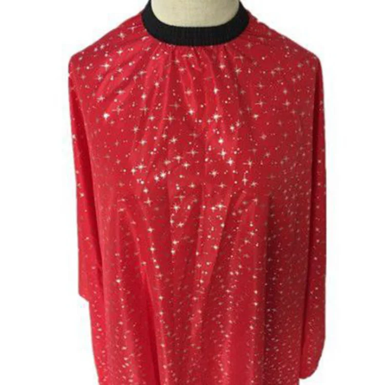 High Quality Oem American European Stylish Printed Pattern Customized Salon Haircut Barber Designer Cape Aprons For Hairdressers