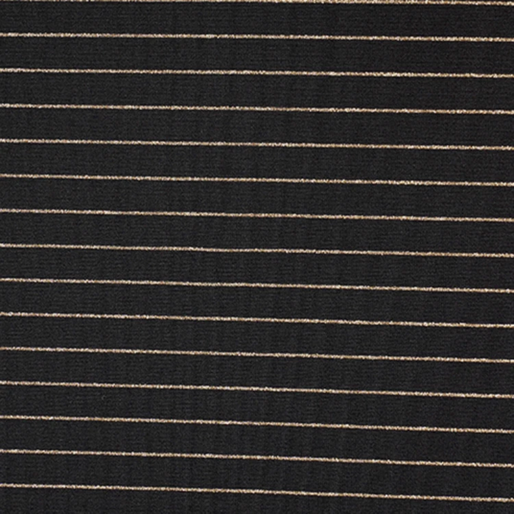 Polyester  81%  Golden Silk 8% Spandex 11% Jacquard Fabric 170 GSM Free Sample 75 D 153 cm Width Silk Lurex Fabric