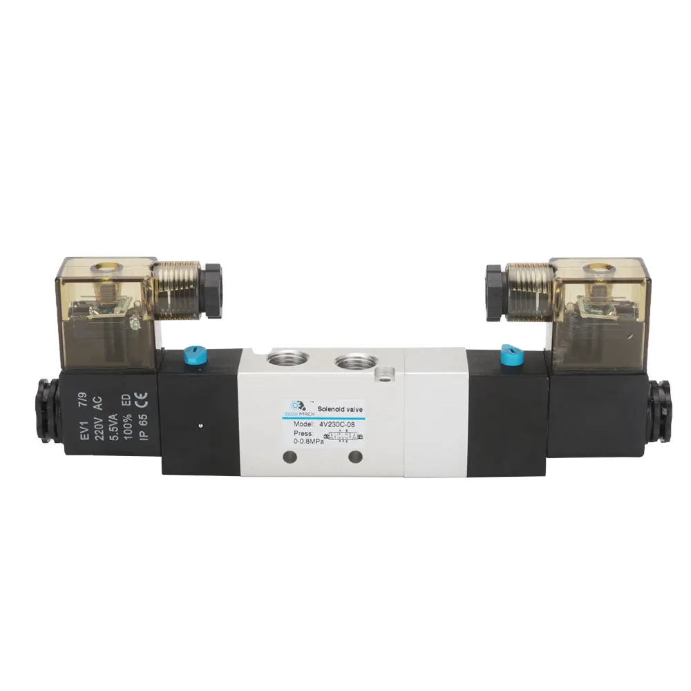  4V230-08 1/4 24V 220V 5/2Way Airtac Type Pneumatic Solenoid Valve Directional