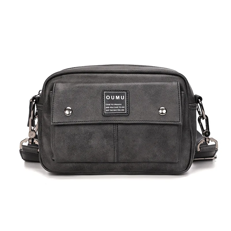 new fashion men leather shoulder bag custom design man leather bags high quality men crossbody bags for wholesale