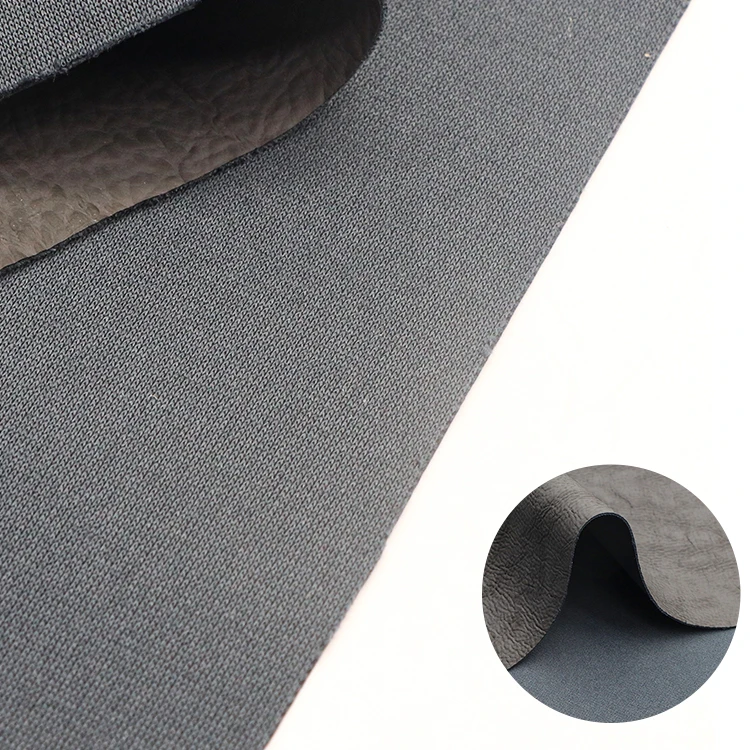 Cheap price soft 100 Polyester pu synthetic leather fabric for bag