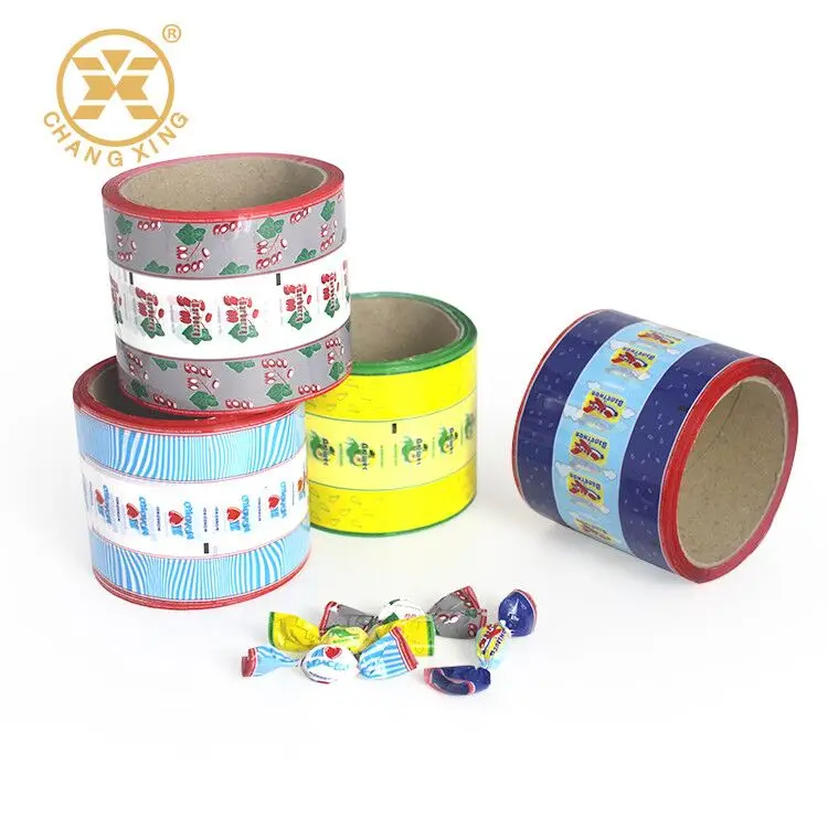 Metallized pet film manufacturer pvc lollipop candy wrapper twist film lollipop wrappers heat shrink
