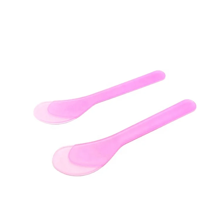 China Manufacturer Direct Sales Plastic Face Spoon Custom Color Cream Transparent Facial Mask Spatula