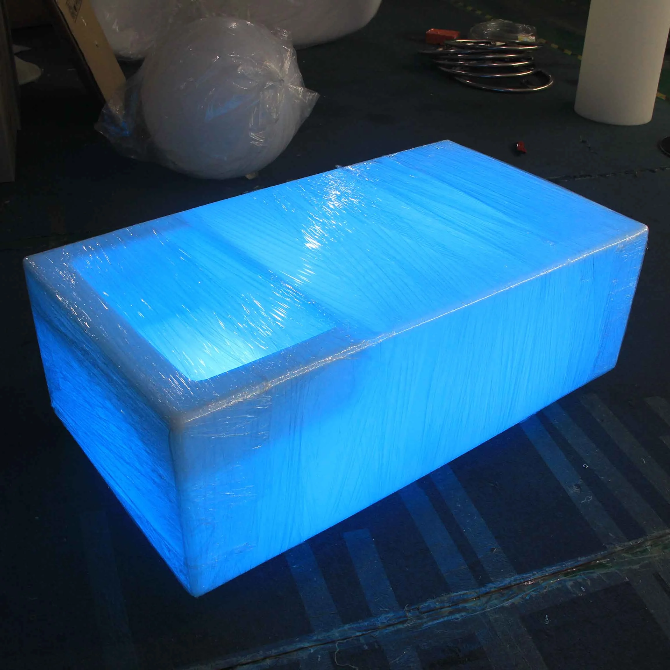 Color Changing Illuminated Square Furniture Led Coffee Table