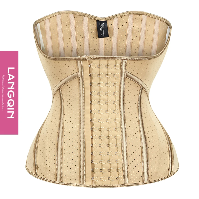 Glitter 100% latex Steel Bones Underbust Waist Corsets Cincher Black 3 Hooks Latex Breathable Waist Trainer Plus size