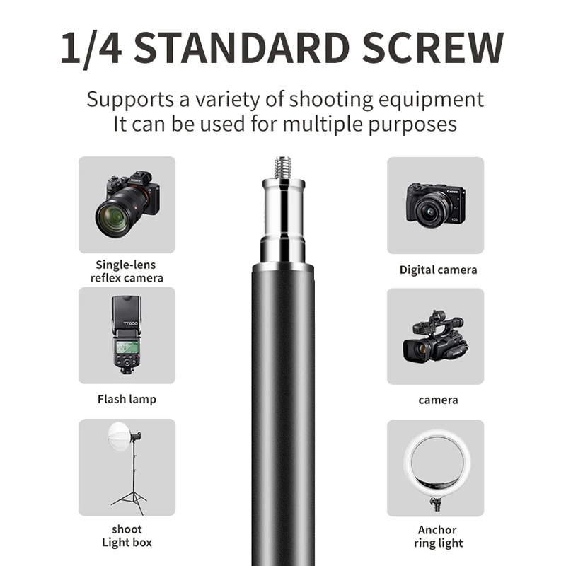 2.8m thick live fill light bracket photography flash tripod Aluminum alloy light bracket stainless steel bracket