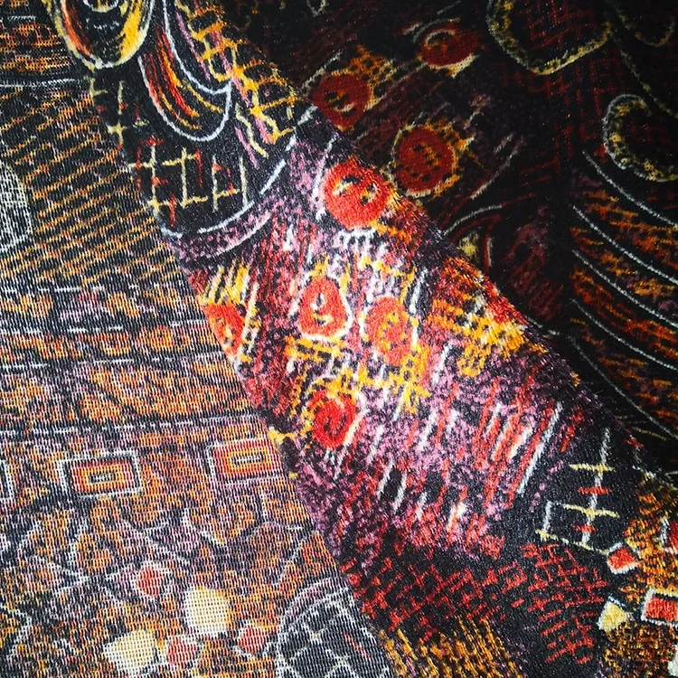 Factory price micro 100% Polyester knitted velvet african fabric warp for curtain