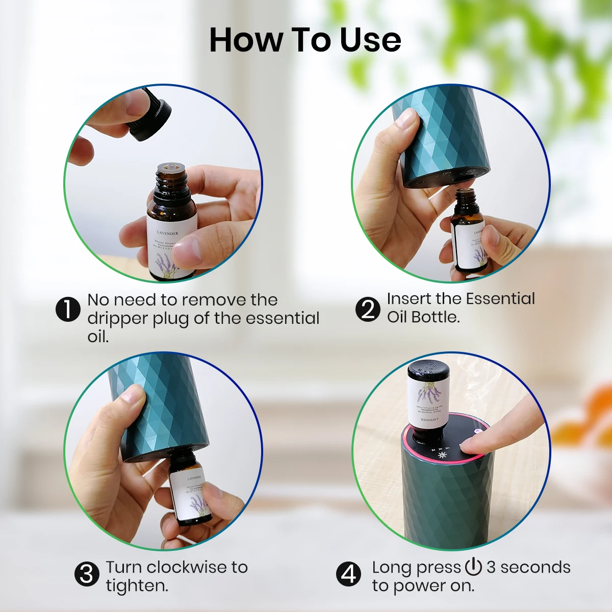 New Product Ideas Essential Oil Diffuser Aromatherapy Waterless Diffuser Machine