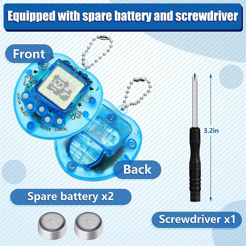 Cheap Electronic Pets Tamagotchi Nostalgic 49 In One Virtual Cyber Digital Pet Nostalgic Toys Pixel Funny Toy Pet Electron