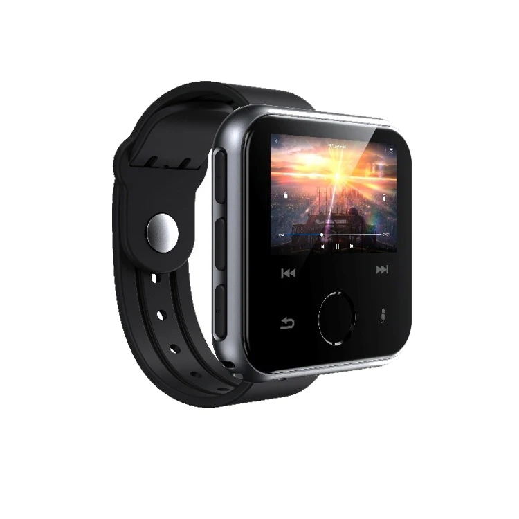 HBNKH Build-In Memory 1.8 Inch Screen Mp4 Palyer Ladies Smart Watch Clip Portable Mp3 Mp4 Player With Speaker